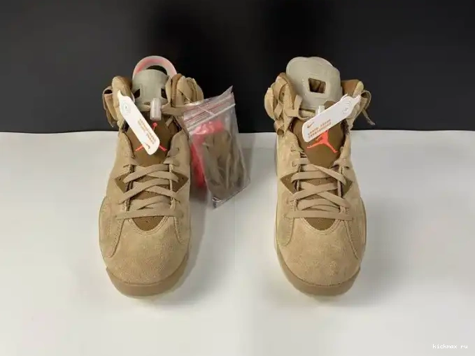 Cheap Kickmax Jordan Retro Scott British DH0690-200 Khaki 6 Air Travis 0619